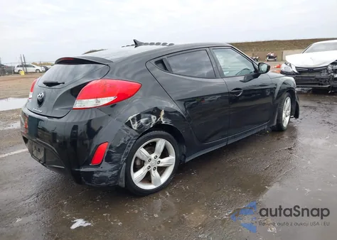 2014 Hyundai Veloster Base W/Gray (A6) из США, поврежденный, VIN KMHTC6AD8EU195012